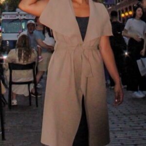 Elegant Tan Sleeveless Jumpsuit